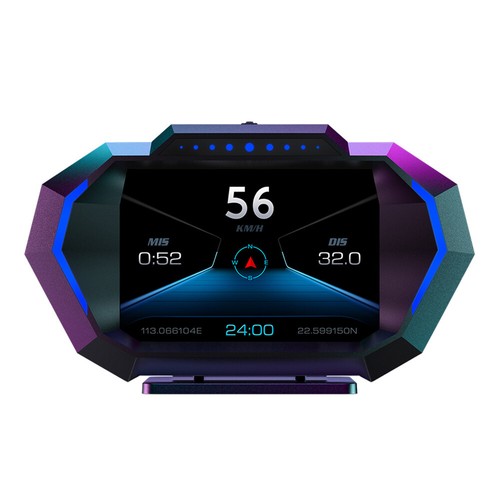 OBD2+GPS P24 HUD Coche Head Up Display A bordo Computadora Velocímetro Medidor de pendiente - Imagen 16 de 24