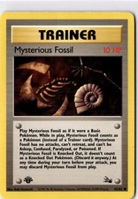 Mysterious Fossil  62 - Fossil First Edition Pokemon TCG