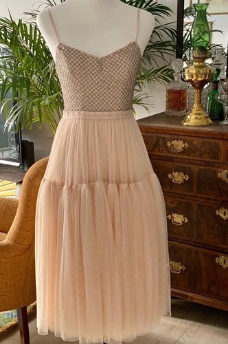 Needle And Thread Dress. Bnwt. Embellished Bodice And Pale Pink Tulle Skirt. - Picture 2 of 3