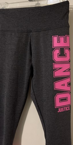 Justice Active, Girls, 14/16, Gray, “Dance”, Stretchy, Spandex, Leggings! A2779 - Picture 3 of 3