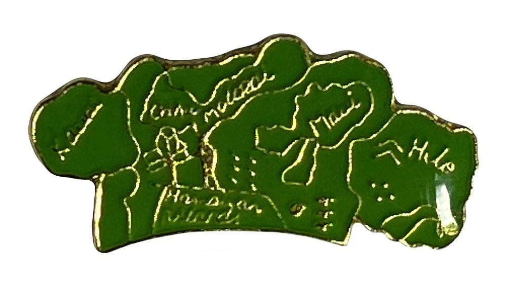 Wholesale Lot of 50 Hawaiian Islands Enamel State Map Hat Cap Lapel Pin ACE-612