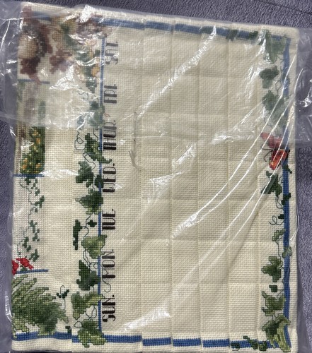 Rare Vintage Leisure Arts Perpetual Calendar Cross Stitch Kit Stitching Finished - Picture 23 of 24