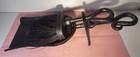 DELUXE BLACK CAST IRON BRUSH AND PAN SET 36cm Long