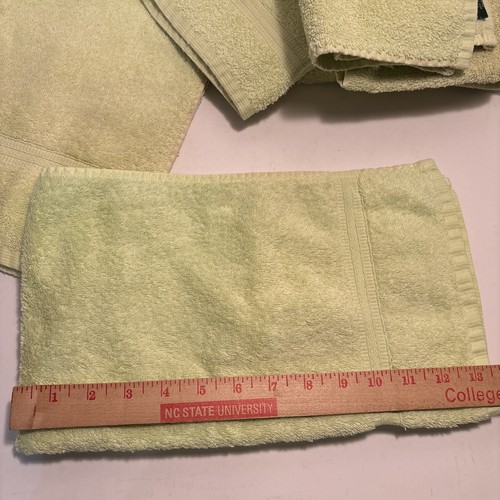 Lauren Ralph Lauren 2 Hand Towels And 7 Wash Cloths Cotton Lime Green - Picture 4 of 5