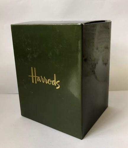 Green And Gold Harrods Gift Box. 92mm 82mm 123mm - Picture 2 of 4