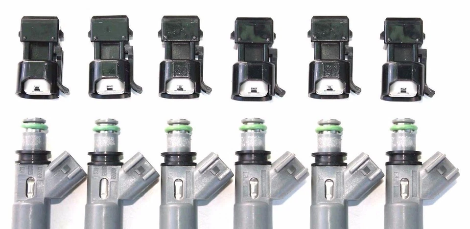 6 x 2000cc Fuel Injectors for Nissan Skyline R32 R33 R34 GTR RB26DETT E85 FLEX - Image 2 of 3
