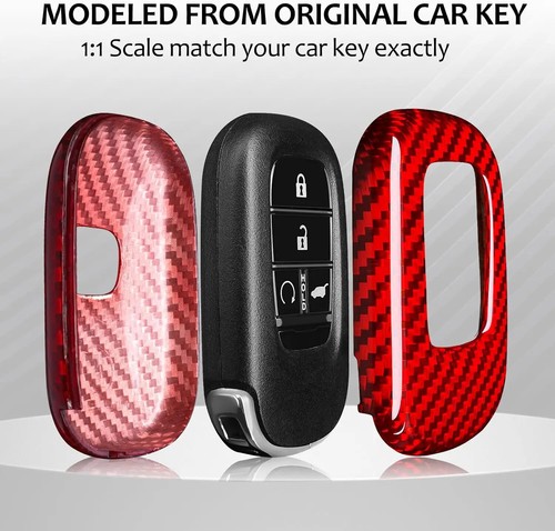 Carbon Fiber Car Key Shell Case Protector Cover for Honda Civic CR-V Pilot Sport - Picture 4 of 8