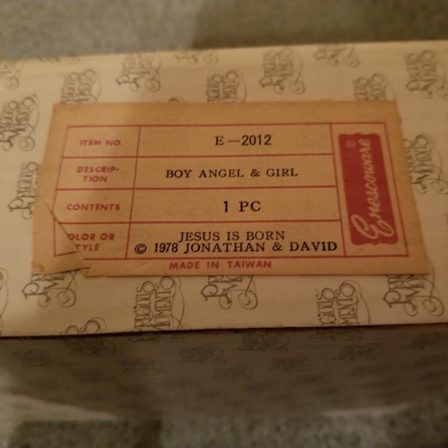 1978 Precious Moments JESUS IS BORN Retired E-2012 Original 21 in OVP - Bild 2 von 2