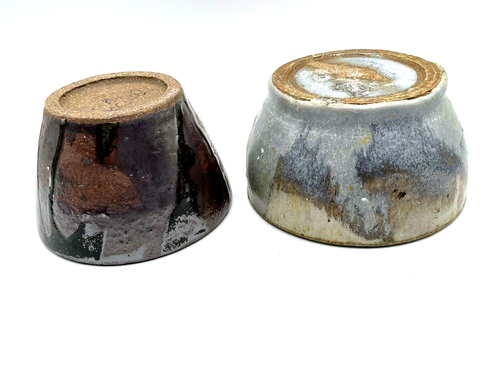 Vintage Pottery Vase Bowl Pot Handmade in USA lot of 2 Signed - Picture 7 of 8