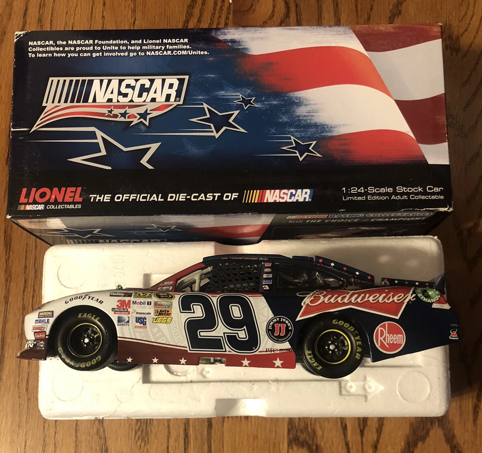 Kevin Harvick #29 Budweiser NASCAR Unites 2012 Impala escala 1:24 1 de 1.350 hecho Foto 2 de 4