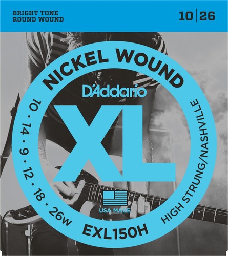 D'Addario EXL150H hoch aufgereihtes Nashville Tuning 10-26 Nickelwunde - Bild 11 von 13