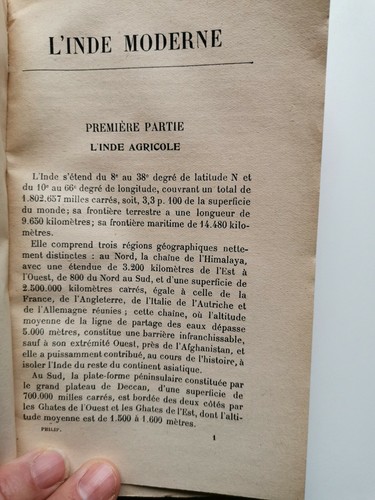 L'Inde Moderne /1930 /André Philip Univ. Droit de Lyon /Félix Alcan Éditeur/BE - Picture 5 of 12