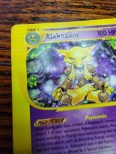 PL - Pokemon Card Alakazam Non Holo 33/165 Rare Expedition Base Set (2002) - Picture 3 of 5