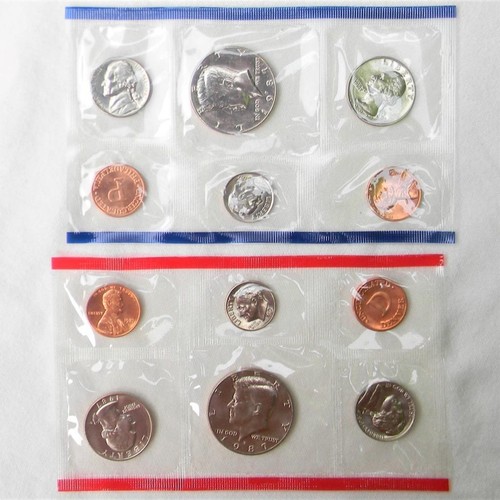 USA 1987-P and D mint set; sealed Uncirculated in original packaging w papers - Picture 3 of 4