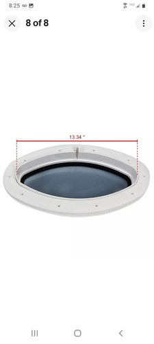 16"X 8-5/8" Boat Oval Opening Portlight Replacement Port Hole Window White US - Bild 7 von 7