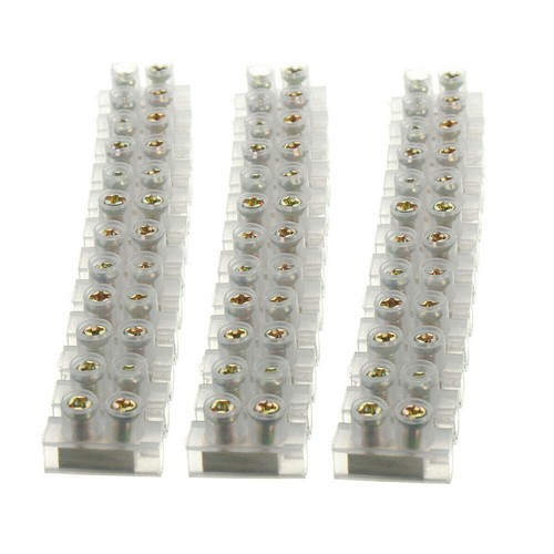 3pcs 12 Way 3A Plastic Terminal Block Wire Connector Barrier Strip Screw Kit AU - Picture 7 of 7