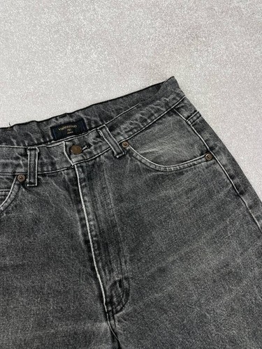 Valentino Jeans Vintage 90's Washed Grey Denim Pants Size 32 - Picture 3 of 15