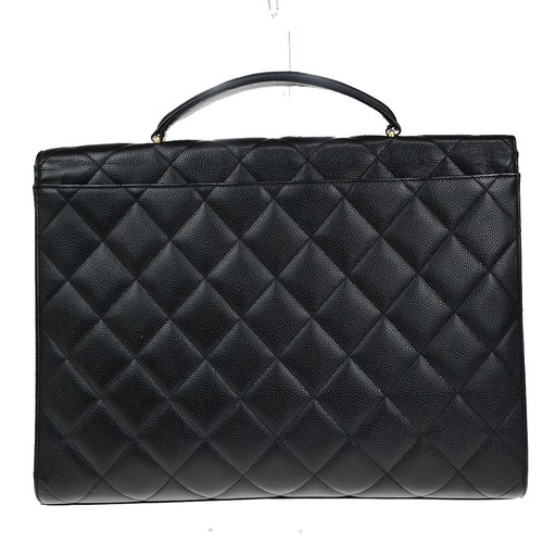 CHANEL CC Matelasse Business Hand Bag Grained Calfskin Leather BK GHW 645RK828 - Picture 4 of 18