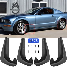 For Ford Mustang GT 4x Front & Rear Black Mud Flaps Splash Guards Splashguard