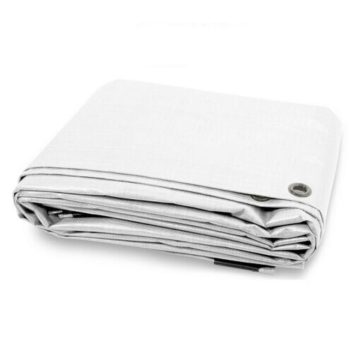 Telo telone BIANCO PVC Occhiellato impermeabile polietilene 90 GR/MQ - Foto 8 di 8