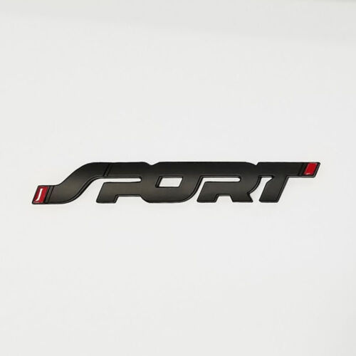 2 SPORT Emblem Badge Decal MATTE Black for Explorer Edge Fusion Escape Focus Car - Picture 1 of 2