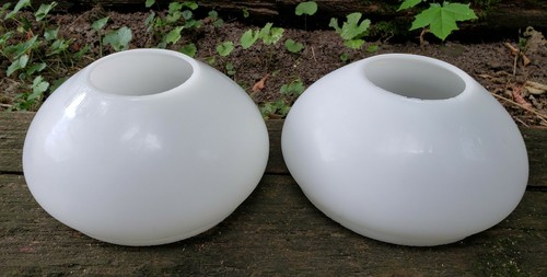 Tonos Globo Luz Vidrio Leche Blanco Art Deco Antiguo Retro MCM Mid Mod - Imagen 8 de 12