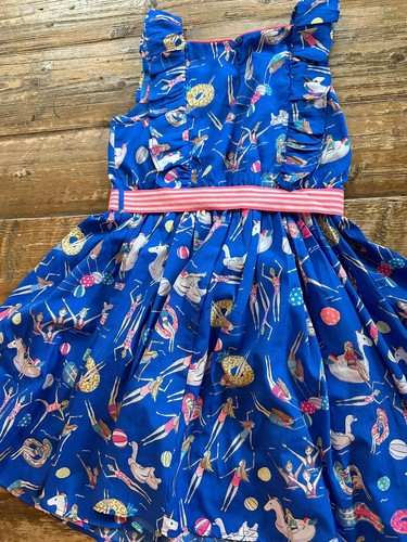 EUC Monsoon London Girls Swim Pool theme Dress with belt size 6 years - Picture 5 of 7