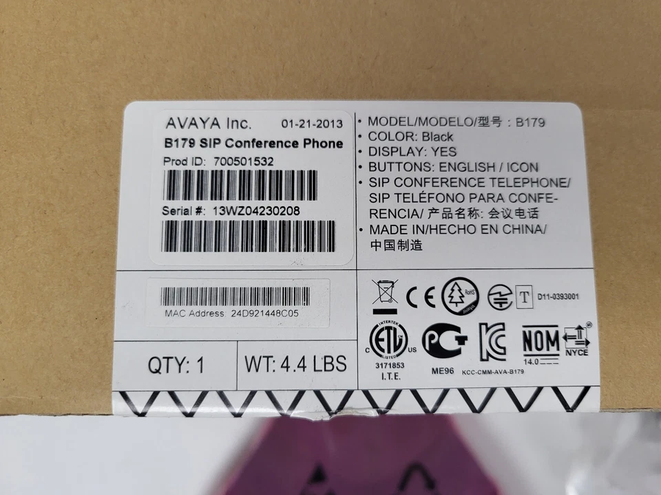 Teléfono IP de conferencia Avaya B179 700501532 Foto 2 de 4