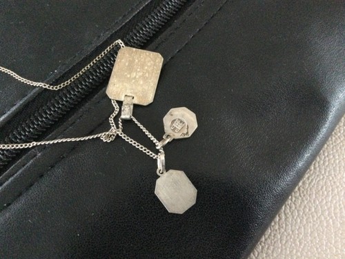 SCHÖNE SILBERKETTE 925 SILBER  SEHR EDEL MIT PETRA, ICH LIEBE DICH UND MADONNA. - Bild 4 von 5
