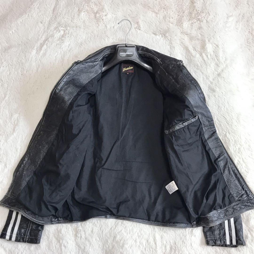 Freedom Genuine Leather Bicolor Riders Jacket Black White | eBay Freedom Genuine Leather Bicolor Riders Jacket Black White | eBay