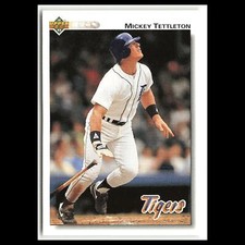 Mickey Tettleton #251 1992 Upper Deck Detroit Tigers Baseball Card MLB NM