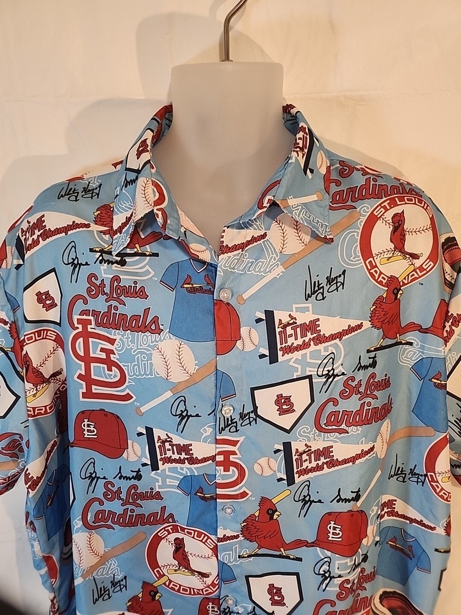 St Louis Cardinals MLB Baseball Button Up Shirt Hawaiian