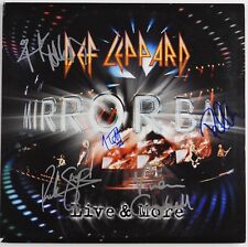 Def Leppard JSA Fully Signed Mirror Ball Live Autograph Album Record Vinyl Def Leppard JSA Fully Signed Mirror Ball Live Autograph Album Record Vinyl