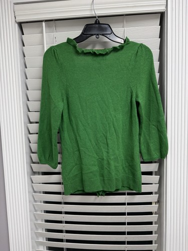 Juicy Couture Wool Cashmere Blend Cardigan Sweater Ruffle Trim Enamel Buttons S - Bild 6 von 14