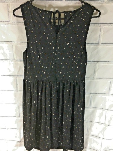 Ann Taylor Loft Black Polka Dot Dress Sz Small Sleeveless Sundress Dress (K3) - Picture 5 of 7