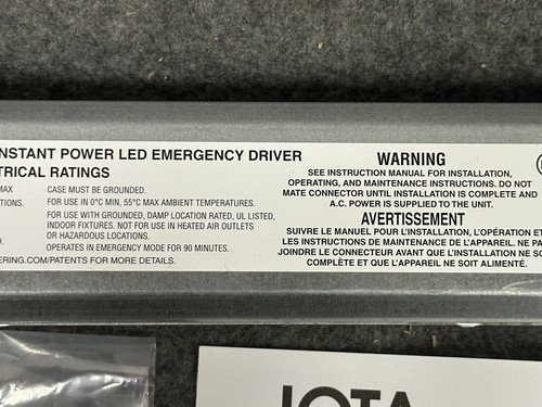 IOTA Constant Power Emergency LED Driver 10V-60V 1-10v Dimmable ILB-CP10-HE-A - Picture 4 of 14