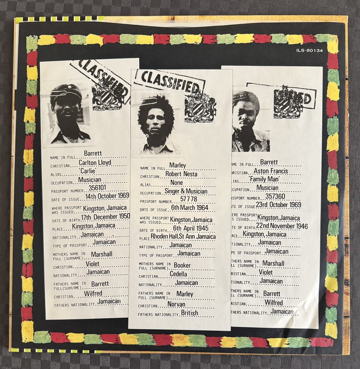 REGGAE LP Vinyl THE WAILERS burnin' 1975 ISLAND JAPAN ILS