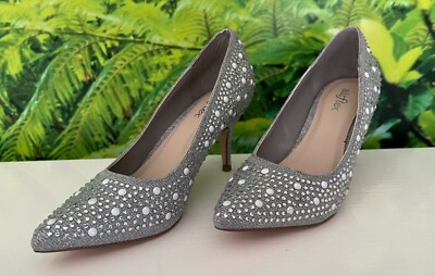Airflex Womens Heels Silver Sparkle Size 65 New Ebay Australia 