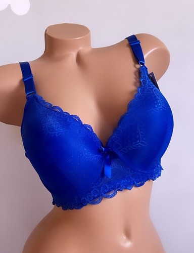 3- 6 Plus Size Women's SEXY Push Up Bras LACE T-Shirt PUSH-UPS 8277 36DD-46DDD - Picture 2 of 8