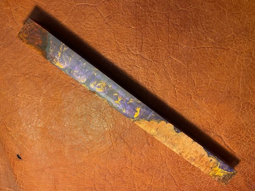TNT Acrylic Hybrid Stabilized Amboyna Burl Blank. 1-1/2 x 1-1/2 x 18 - Picture 3 of 4