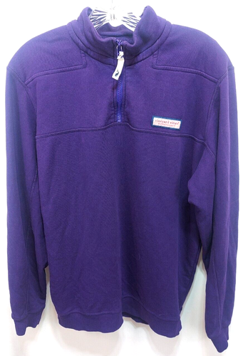 Vineyard Vines 1/4 Reißverschluss Sweatshirt Pullover Jacke Damen klein lila