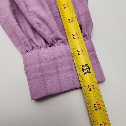 Lee Blouse Shirt Pullover Keyhole Size XL Orchid Purple Long Sleeve Top NEW - Picture 17 of 18