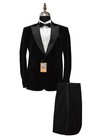 Man Black And black Suit Designer Wedding Casual Dinner Suit (Coat+Pants)