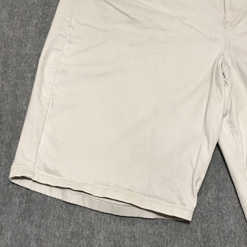 Code Bleu Shorts Womens 22W Beige Denim Bermuda Walking Pockets Chelsea Ladies - Picture 4 of 18