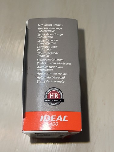 Hohler Gummistempel schwarze Tinte selbstfärbend ideal 0,75”x2,35” - Bild 5 von 11
