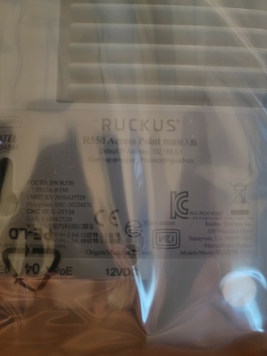 New Ruckus ZoneFlex R550 Dual Band Smart Wireless AP 901-R550-US00 L-Warranty  - Bild 4 von 13