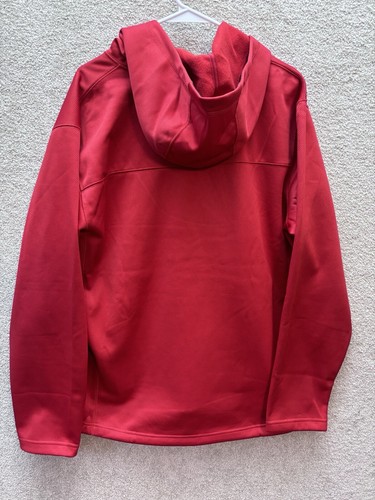 NEW Tri-Mountain Jacket Mens XL Red Hooded VIRGIN RIVER CASINO Nevada Embroider - Afbeelding 3 van 10