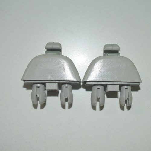 2Pcs Gray Sun Visor Clip Hook Mount for Audi A6 C6 2004-2011 4F0857561 - Picture 5 of 5