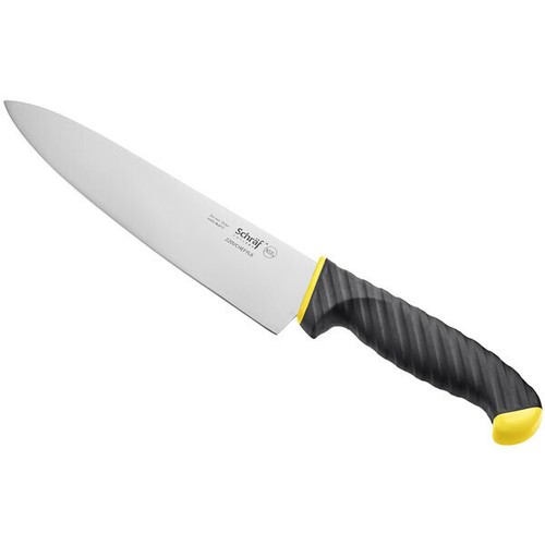 Schraf 8" Chef Knife with Yellow TPRgrip Handle, NSF Listed - Picture 1 of 3
