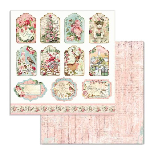 Stamperia ROSA NAVIDAD - 8" X 8" - Almohadilla Doble Cara - 10 Hojas - Imagen 7 de 12